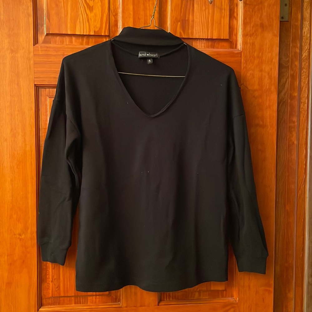 Derek Rose Black Choker Sweater